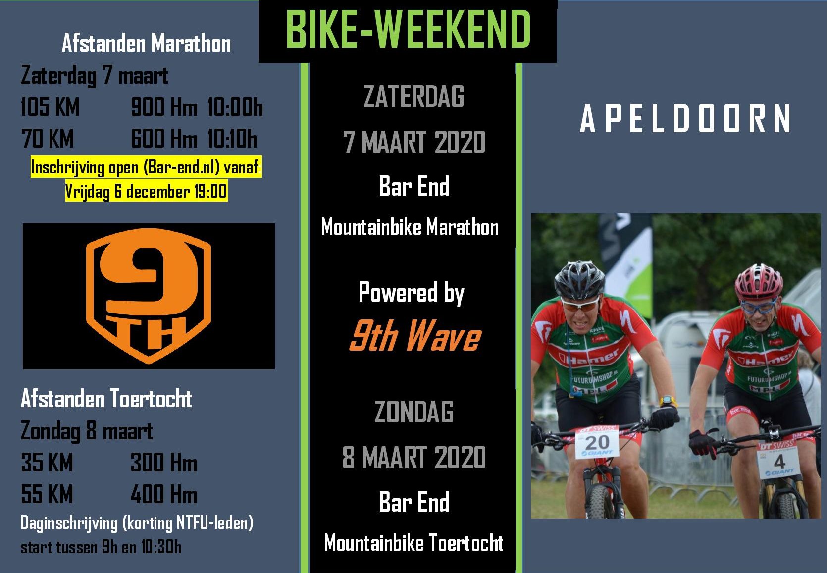 Toertocht Bar-End BIKE-weekend!