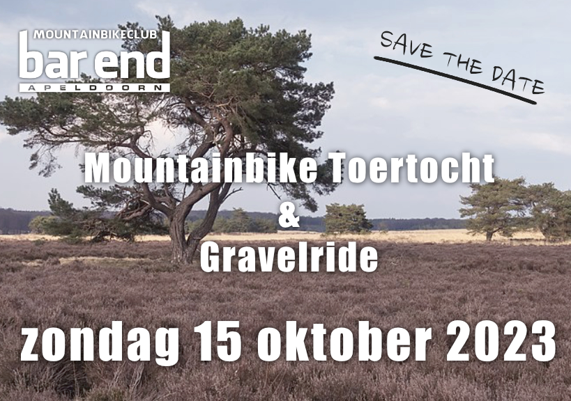 Zondag 15 oktober MTB toertocht & Gravelride Apeldoorn